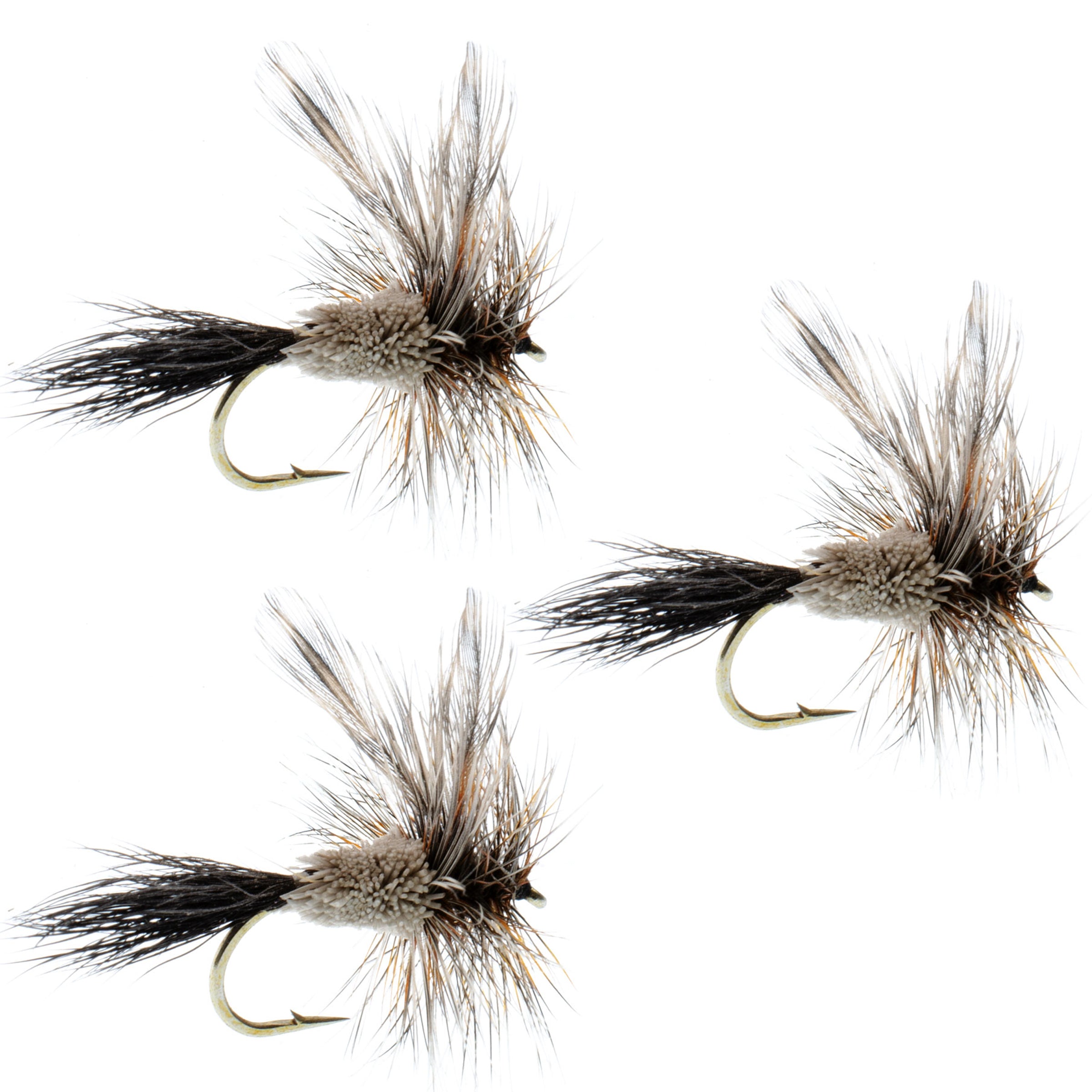 dry fly fishing setting hook 3 Pack Adams Irresistible Classic Dry Fly