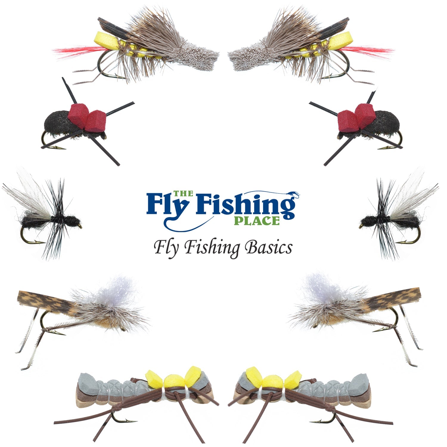The Fly Fishing Place Basics Collection - Terrestrials Dry Fly Assortm –  Wasatch Tenkara Rods