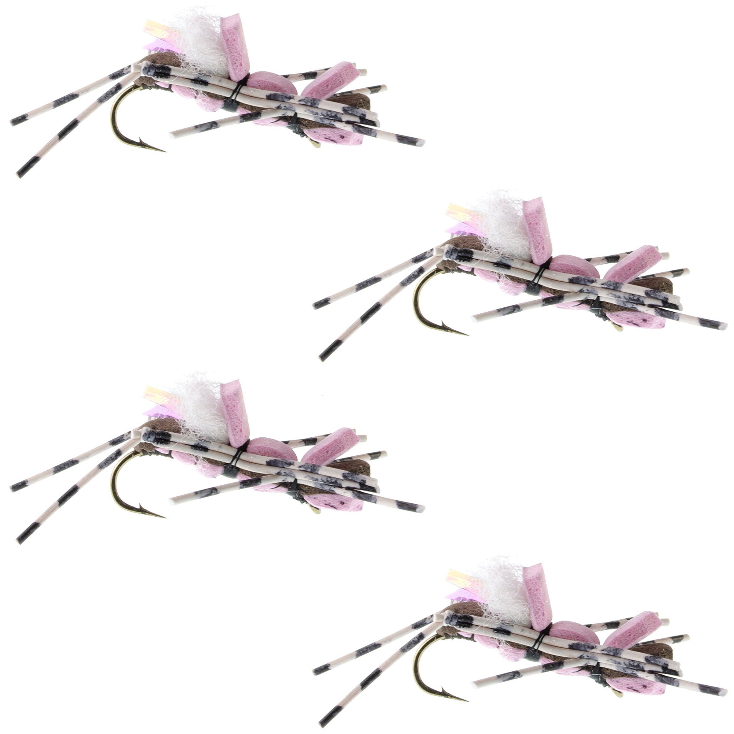 Fly Fishing Advent Calendar Dropper Hopper Foam Body Grasshopper Trout Flies Assortment 12 Flies 4 Patterns Fly Fishing Kit