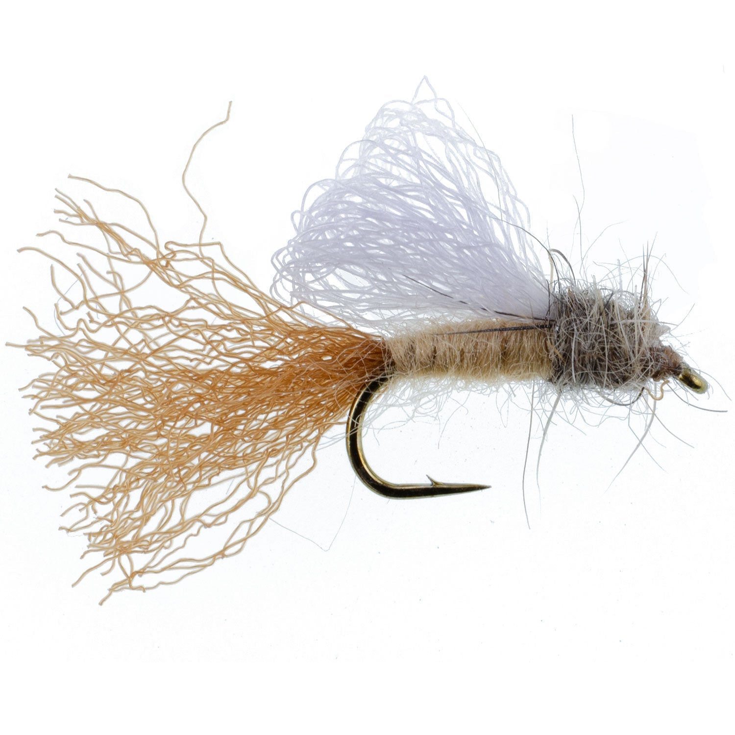 3 Pack Tan Iris Caddis Emerger Caddis Trout Dry Fly - Hook Size 14