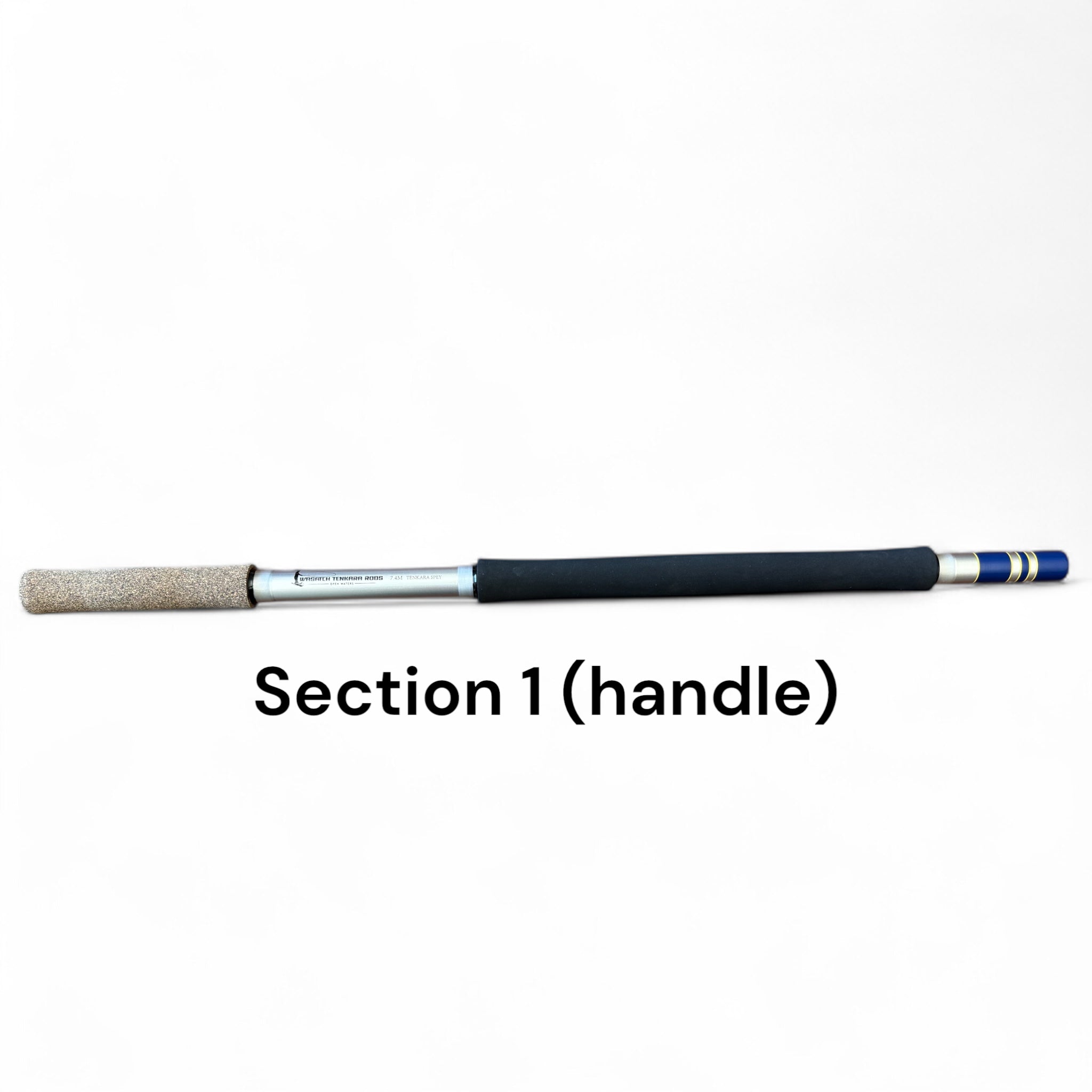 Wasatch Tenkara Rods Open Waters rod handle – Section 1 replacement part showing grip and first rod segment.
