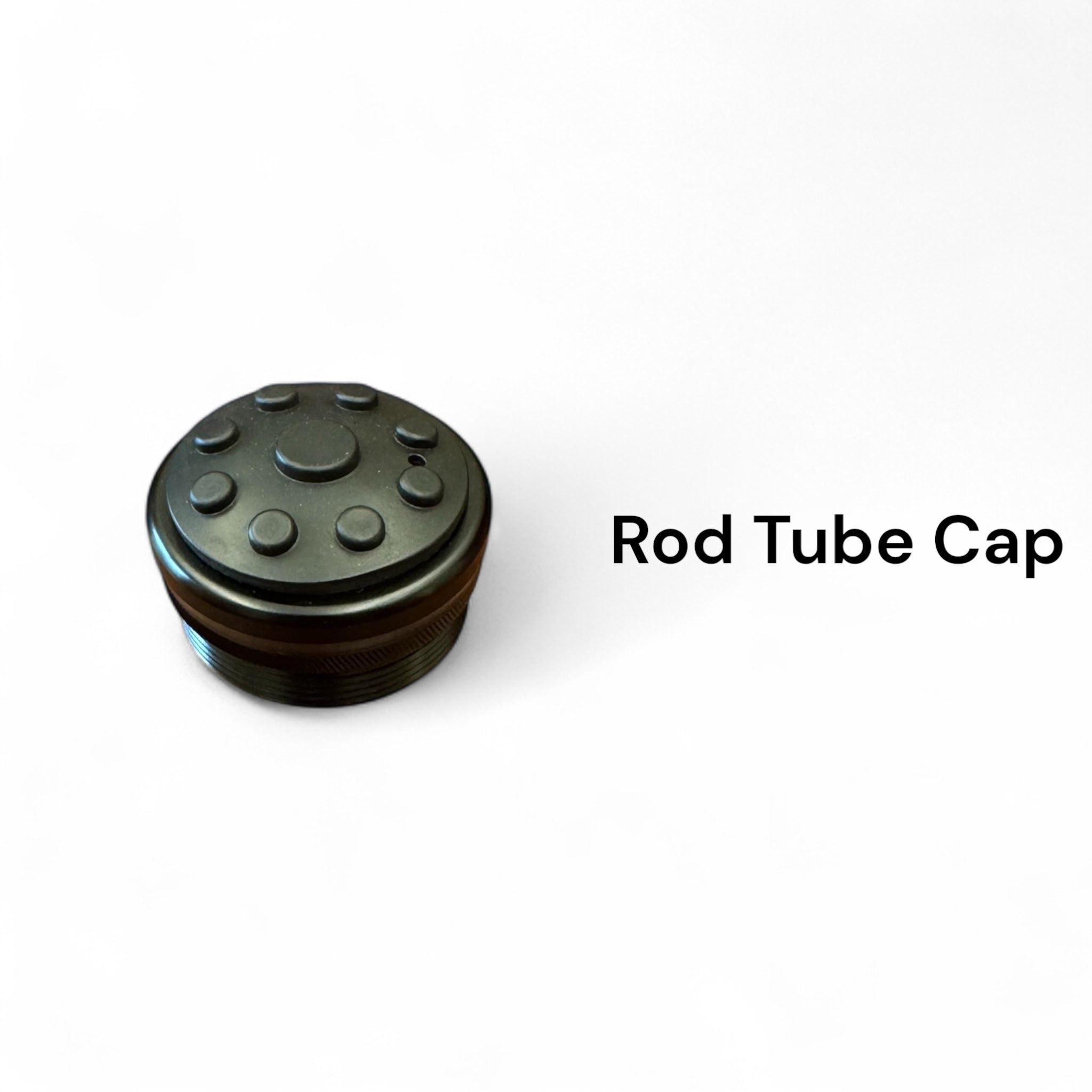 Black replacement rod tube cap for Wasatch Tenkara Rods Phoenix Rising, designed for secure sealing and protection during transport and storage.
