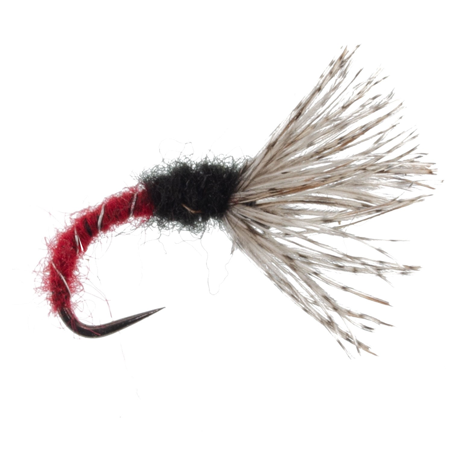 Red Zebra Sakasa Kebari - 6 Tenkara Flies - Size 14