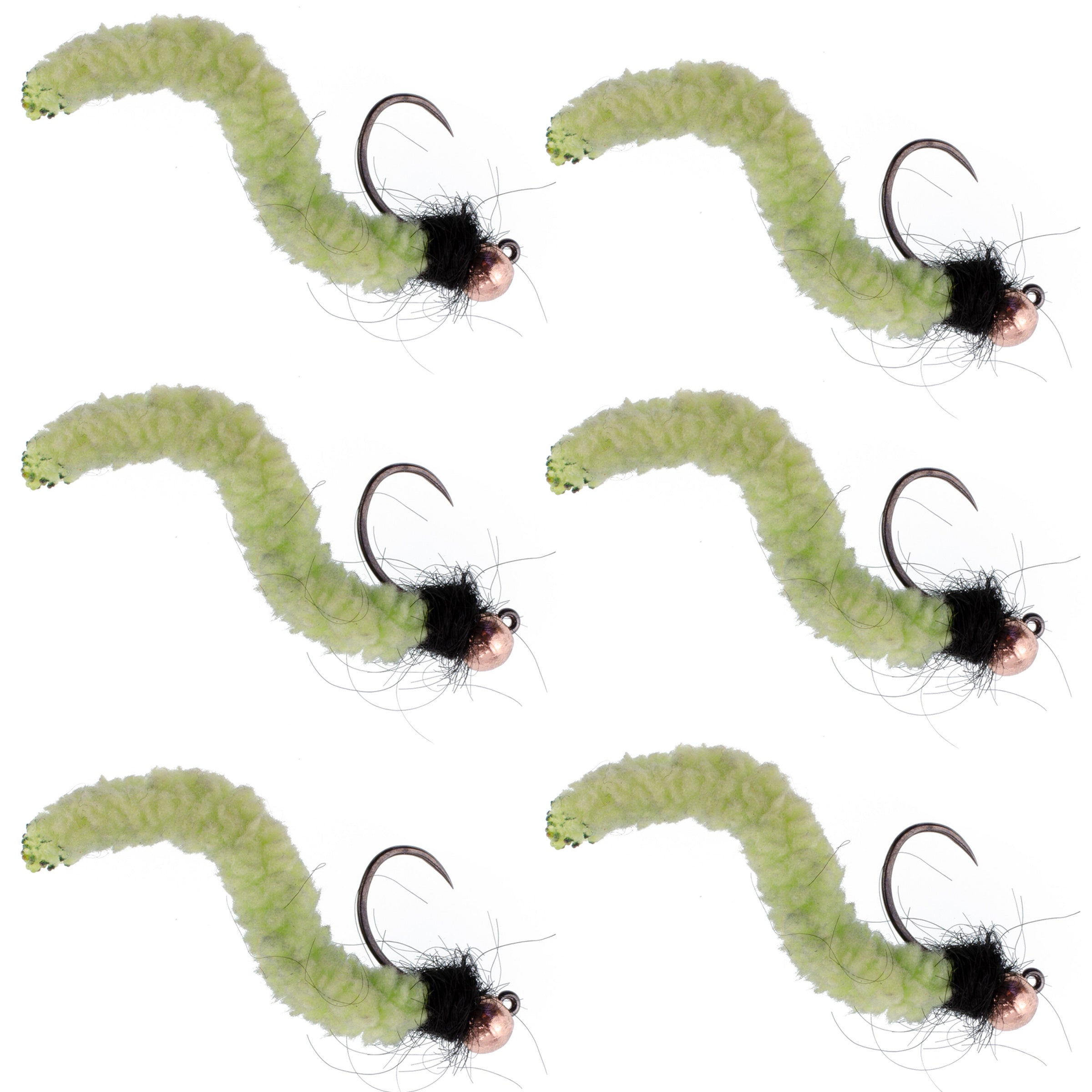 Tungsten Bead White Mop Fly Tactical Jig Czech Euro Nymph Barbless Fly