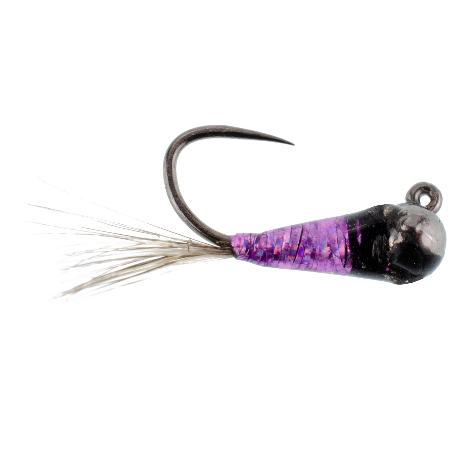 3 Pack Tungsten Bead Purple Perdigon Tactical Jig Spanish Czech Euro Nymph Fly - Hook Size 16