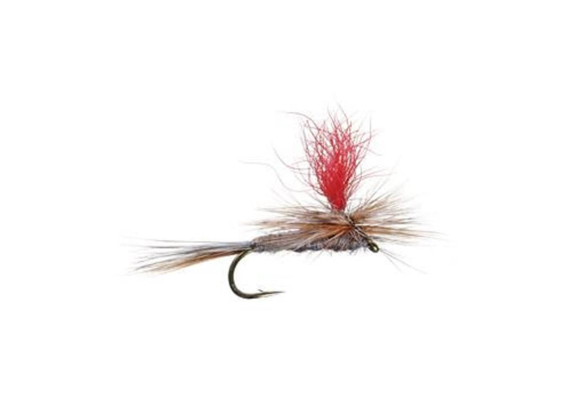 Adams Hi-Viz Parachute Classic Dry Fly - 12 Flies Hook Size 10