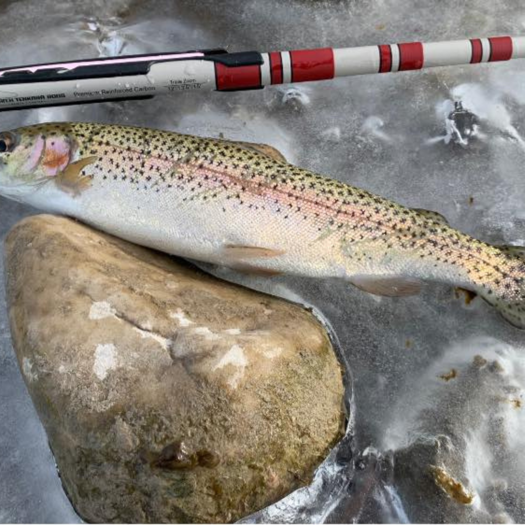 The T-Hunter is a strong and versitle triple zoom tenkara rod. In this photo a customer landed a beautiful Arctic Grayling in Utah.