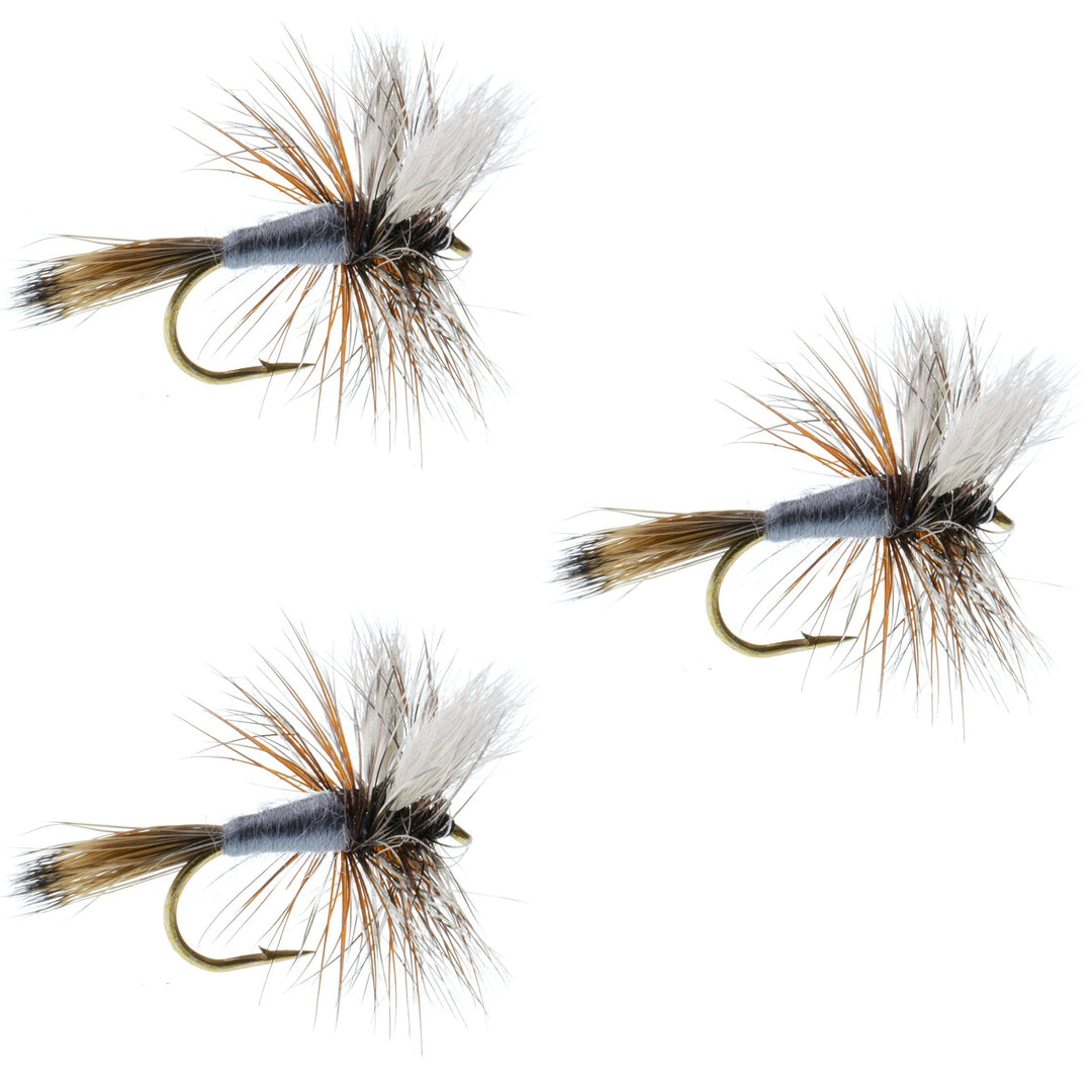 dry fly fishing hooks 3 Pack Adams Wulff Classic Dry Fly