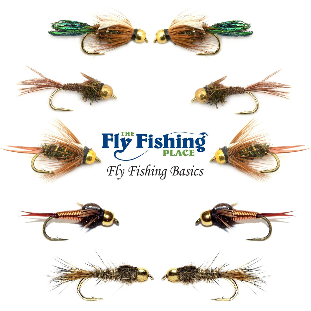 The Fly Fishing Place Basics Collection - Bead Head Nymph Assortment - 10 Wet Flies - 5 Patterns The Fly Fishing Place Basics Collection - Bead Head Nymph Assortment - 10 Wet Flies - 5 Patterns
