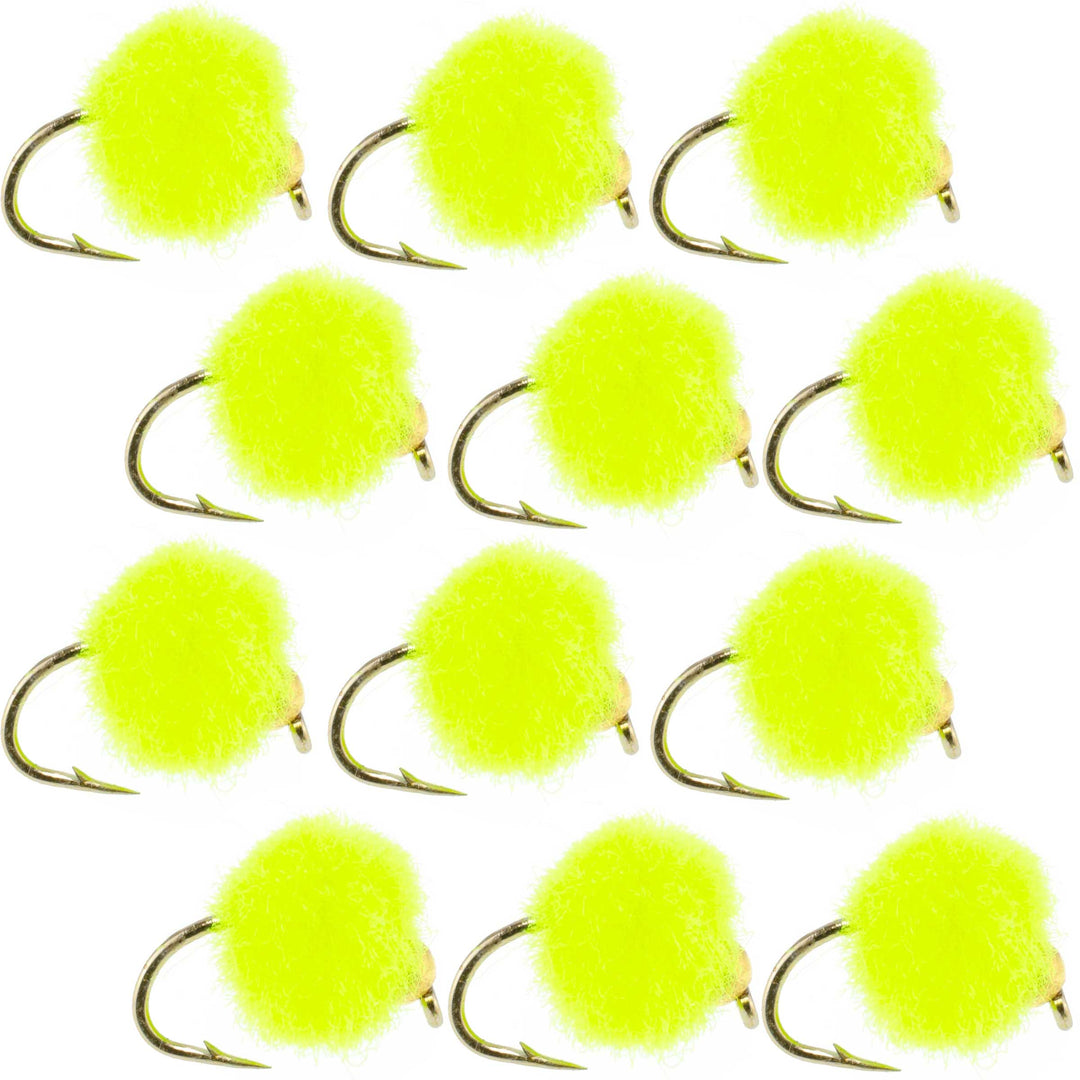 egg and hook fly fishing bead Bead Head Hot Chartreuse Egg Fly Fishing Flies