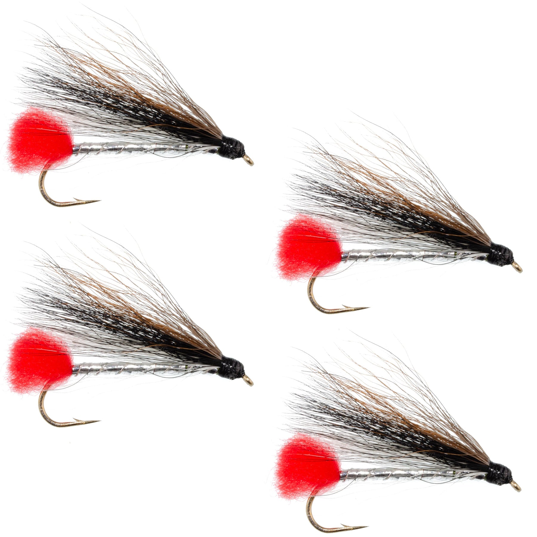 Black Nose Dace Classic Streamer Flies - Set of 4- Hook Size 4 ...
