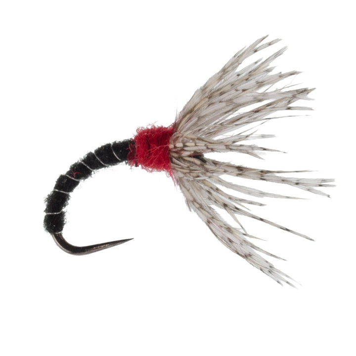 Black Zebra Sakasa Kebari - 12 Tenkara Flies - Size 14