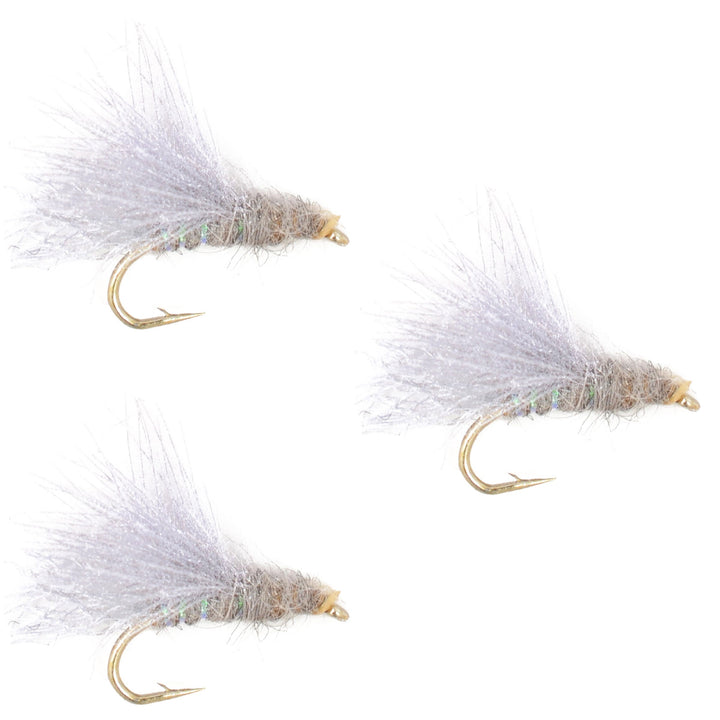 3 Pack CDC Baetis Emerger BWO Wet Fly Fishing Flies - Hook Size 14 ...