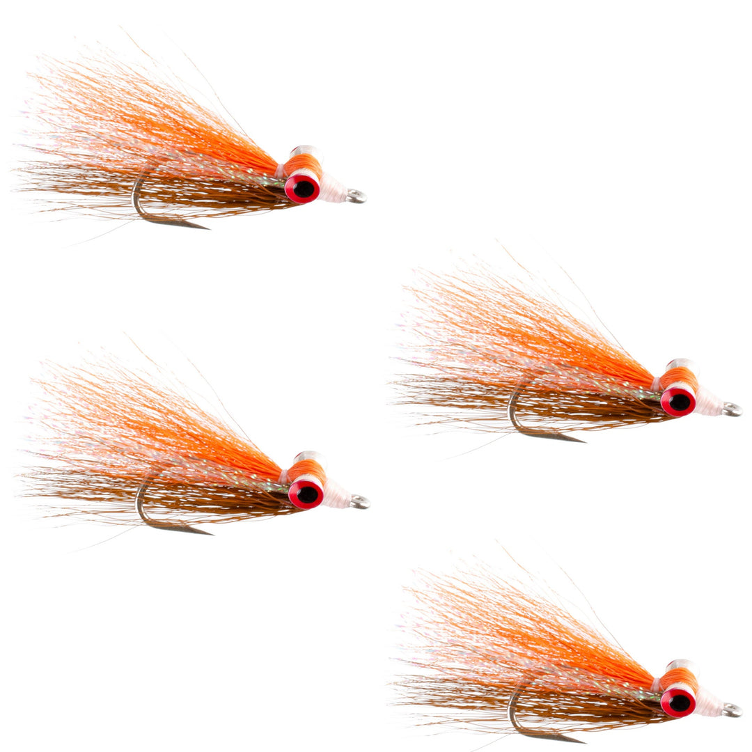 bass fishing with a sunfish lure Clousers Deep Minnow Brown Orange Sunfish