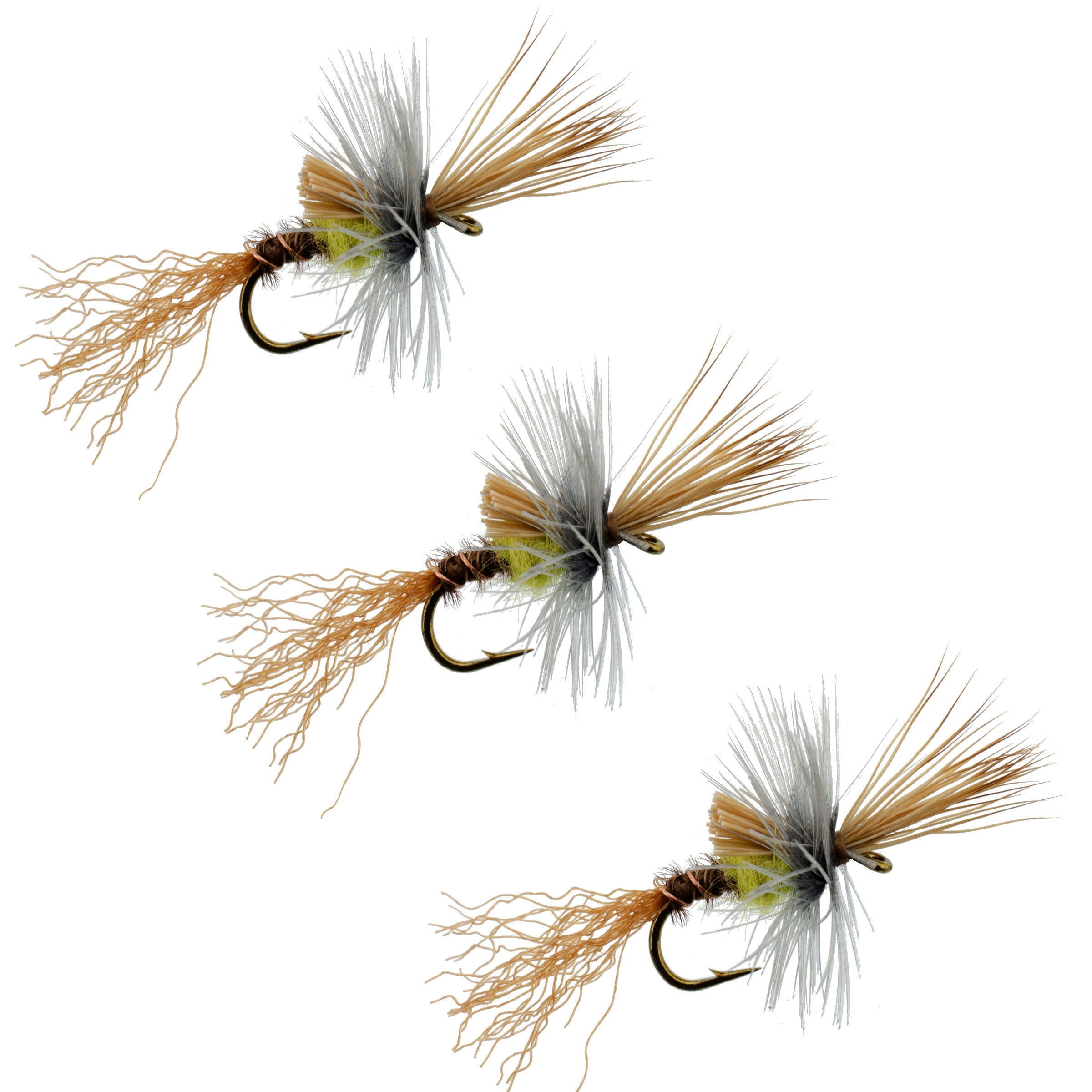 3 Pack Pale Morning Dun PMD Cripple Mayfly Hook Size 16 – Wasatch ...