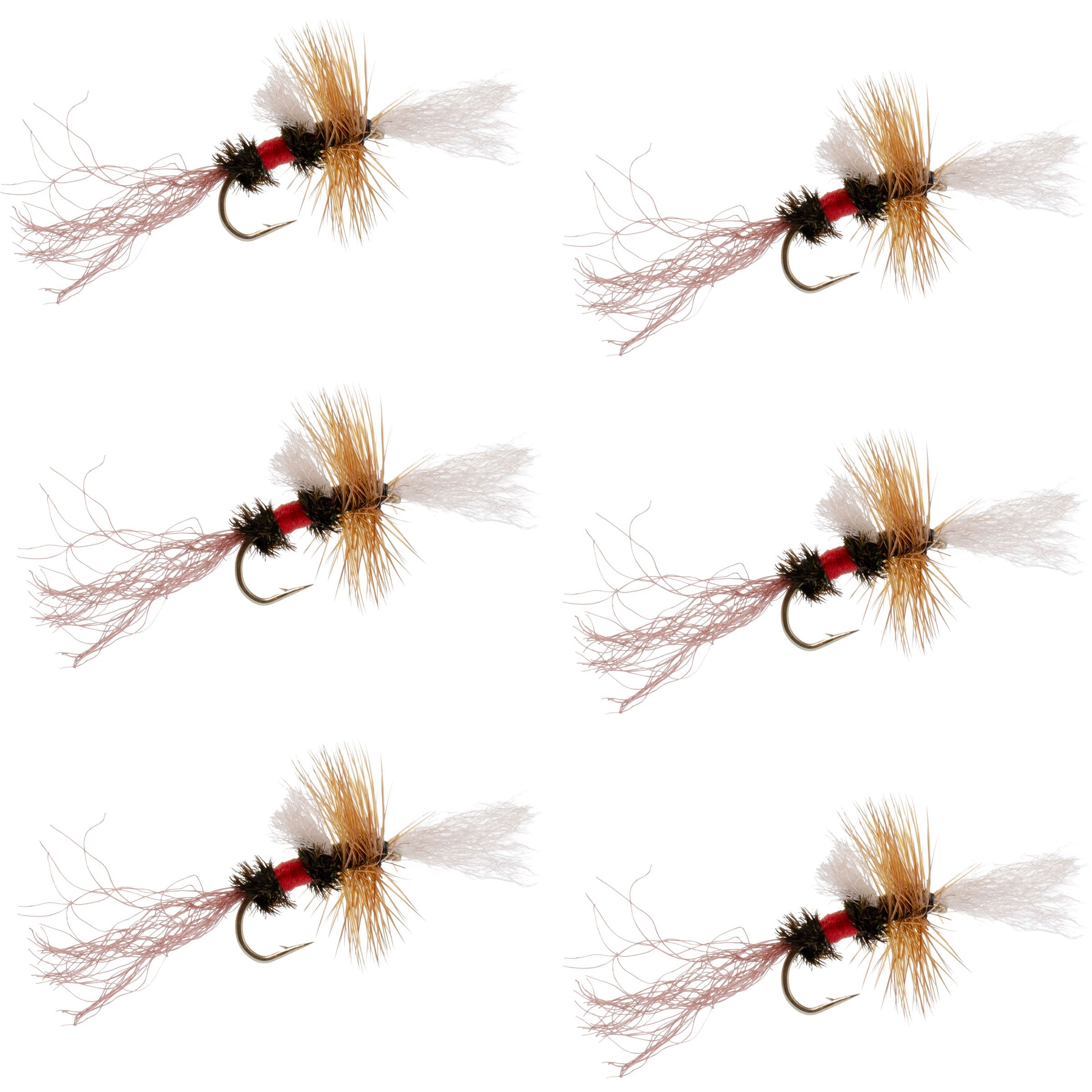 Royal Wulff Cripple Mayfly - Caddis Emerger - 6 Flies Hook Size 18