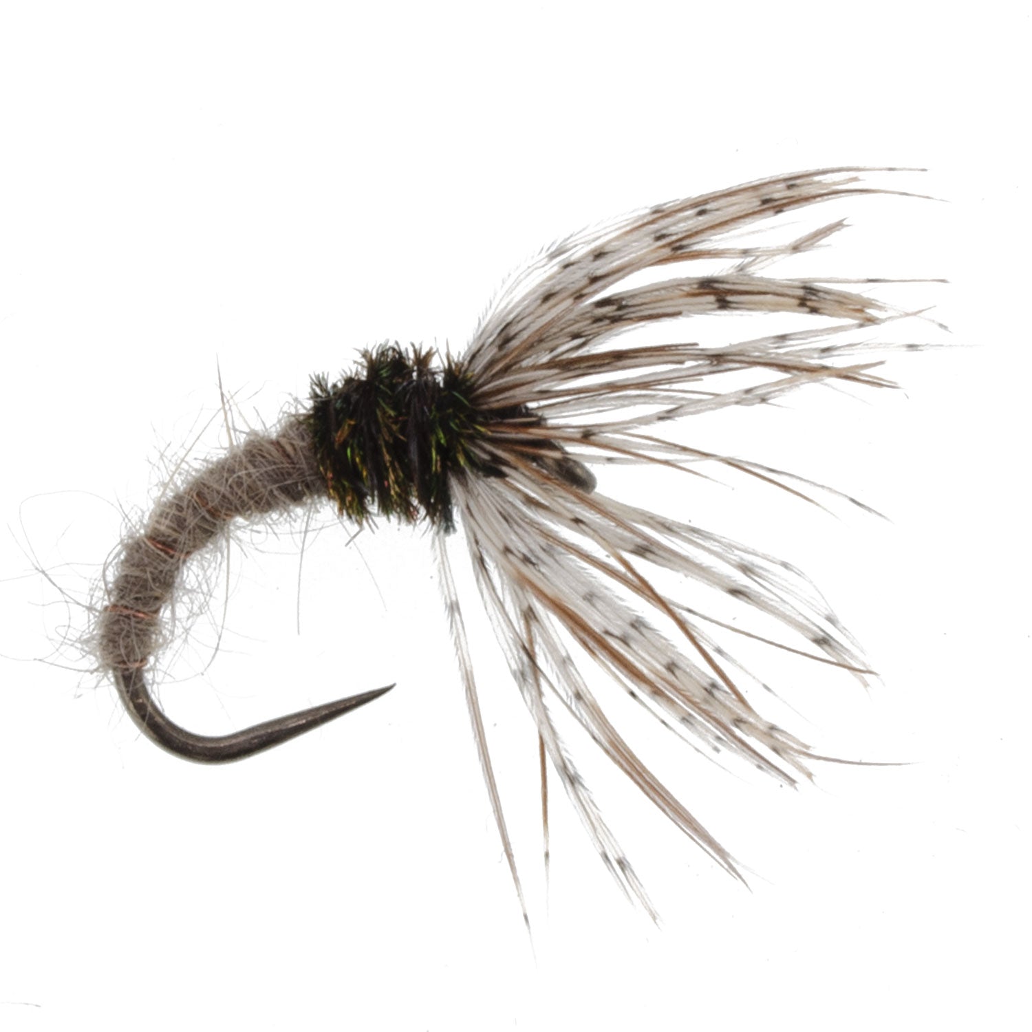 3 Pack Hares Ear Sakasa Kebari - Tenkara Flies - Size 12