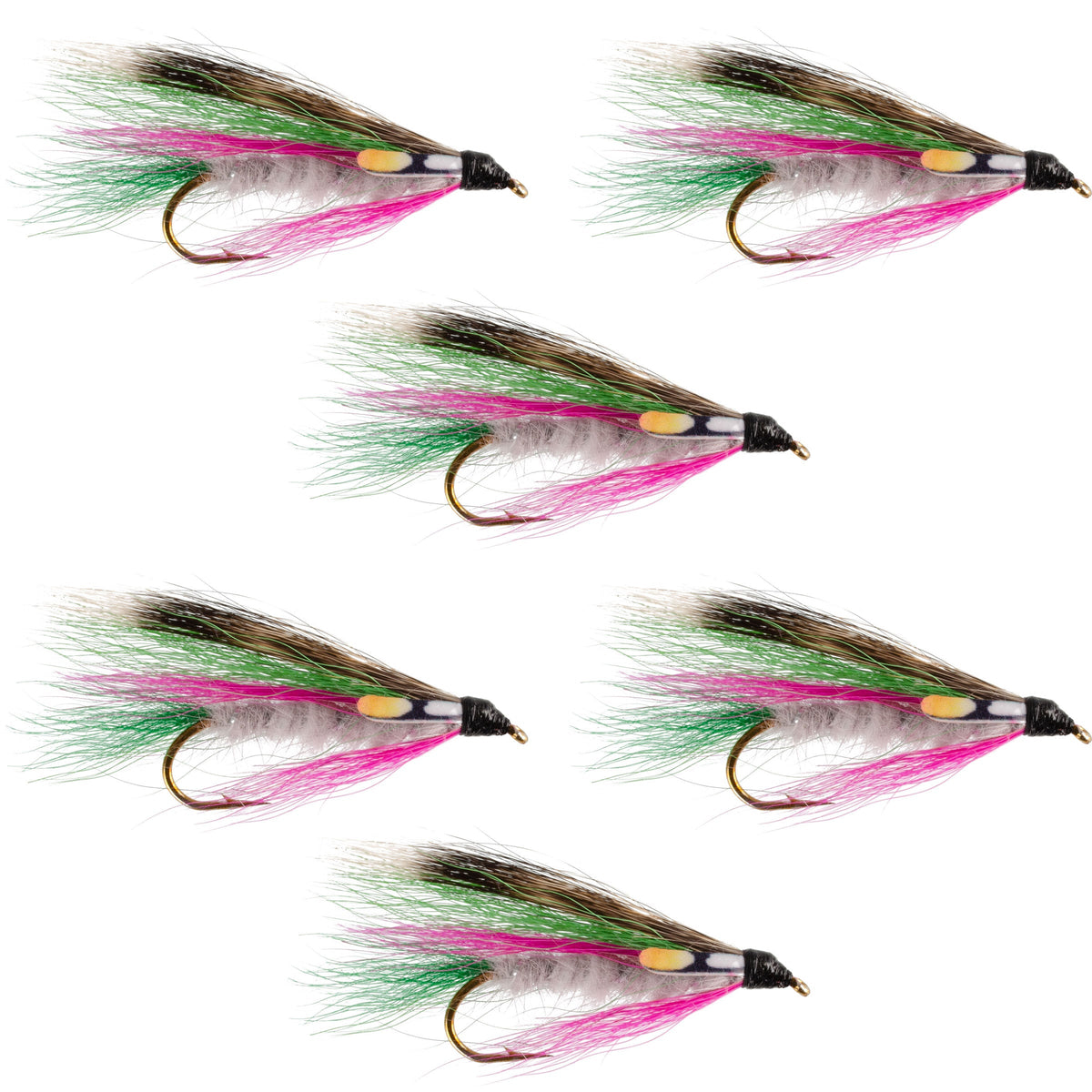 Rod Little Little Rainbow Trout Classic Streamer Flies - Set of 6 - Hook Size 4