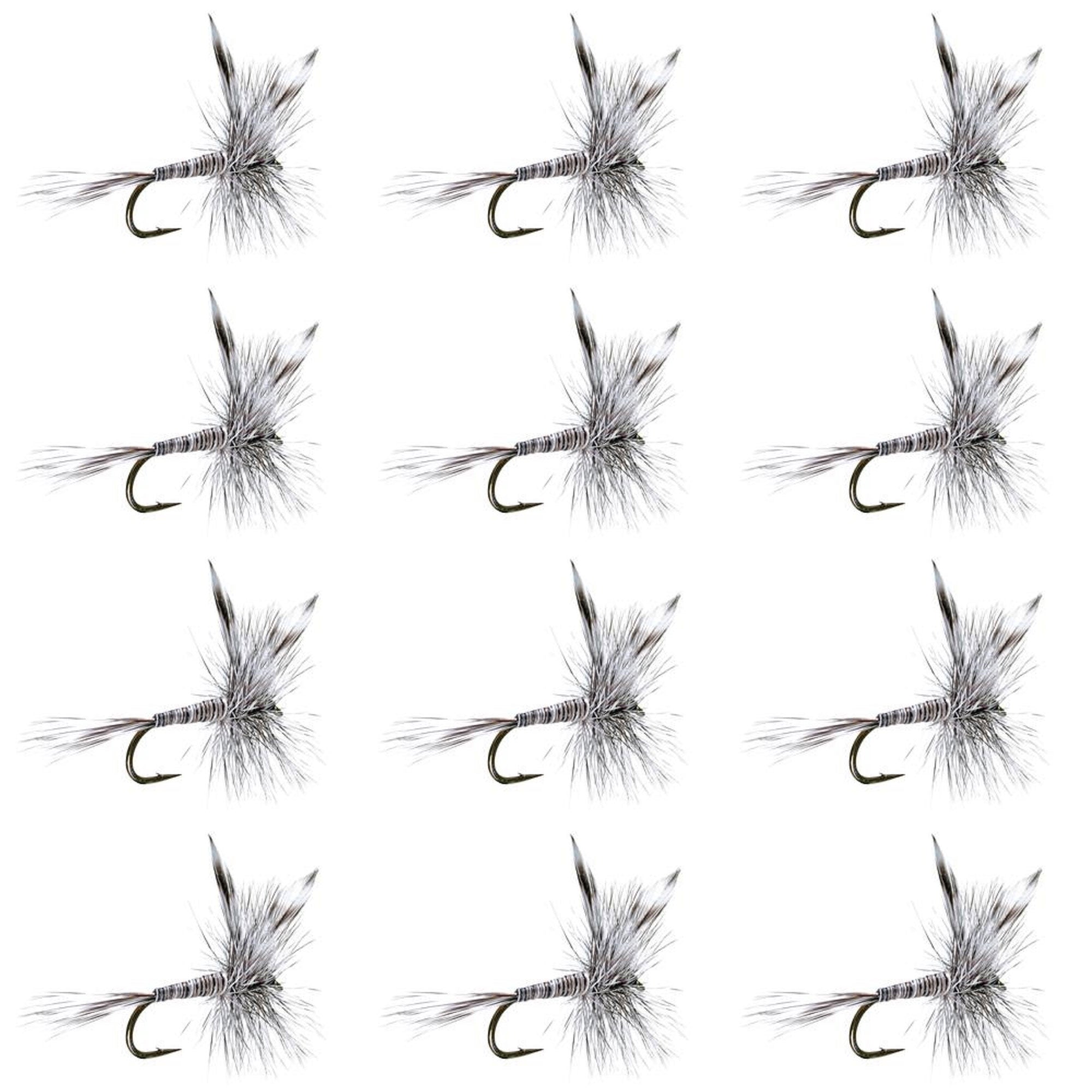 Mosquito Classic Trout Dry Fly Fishing Flies - 1 Dozen Size 18 ...