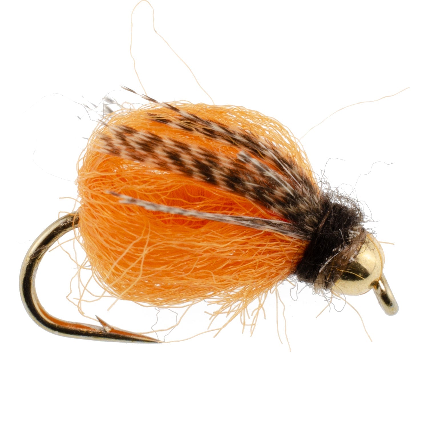 3 Pack Bead Head LaFontaine Deep Sparkle October Caddis Pupa - Size 8