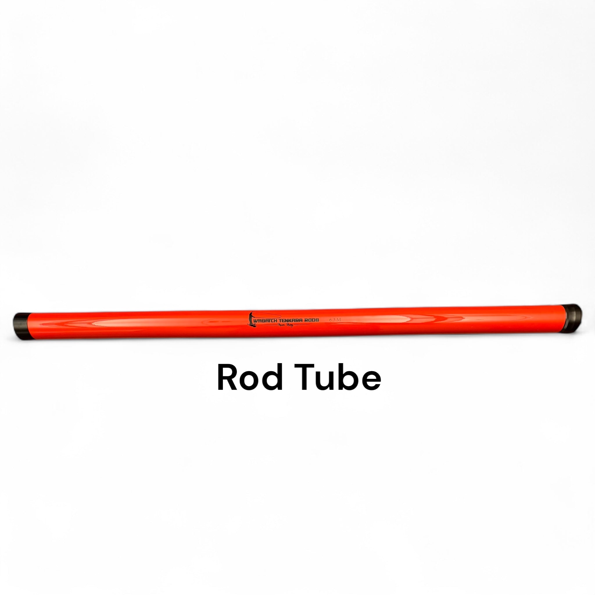 Bright red replacement rod tube for the Phoenix Rising Tenkara rod by Wasatch Tenkara Rods, designed for secure storage and durable protection during transport.