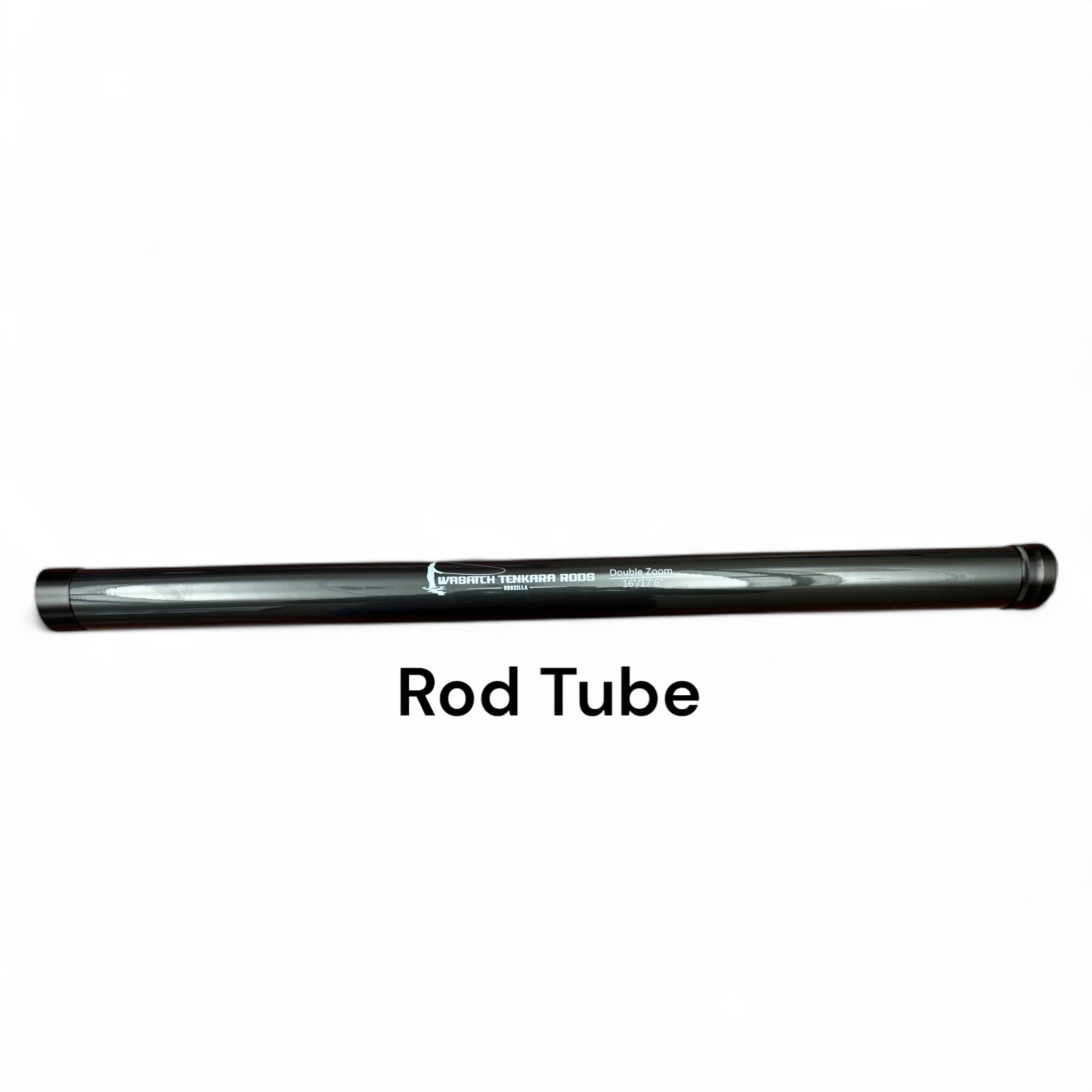 Replacement rod tube for the Wasatch Tenkara Rods RodZilla, labeled Double Zoom 16'/17'6"—a durable protective case designed to safeguard your tenkara rod during storage and travel.