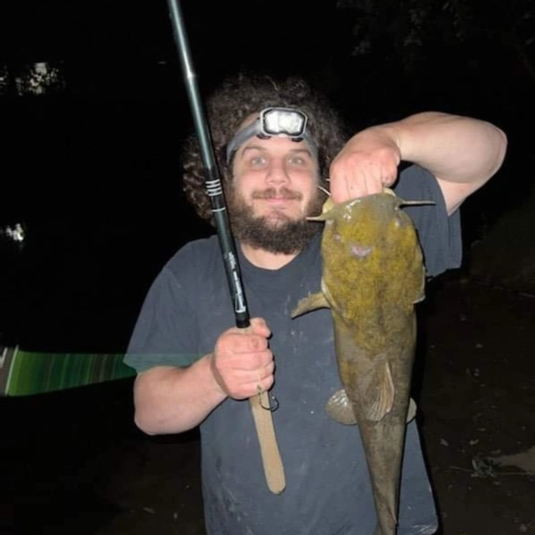 This is a big Catfish which a customer caught while night fishing with the Wasatch Tenkara Rods, RodZilla!