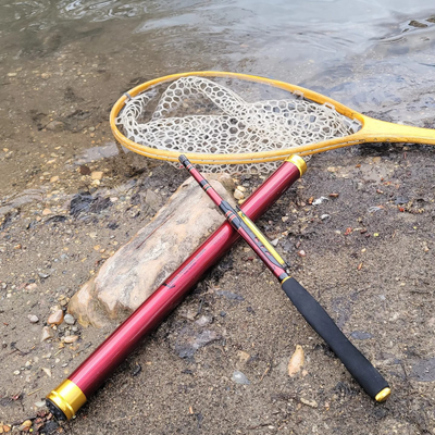 The Akai Samurai is a great Tenkara rod. It is a light action rod, but doesn't lack in how strong of a Tenkara rod it is.